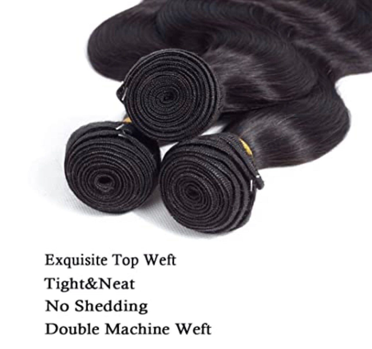 100% black natural Unprocessed human hair bundles,32 inches, brazilian Body Wave