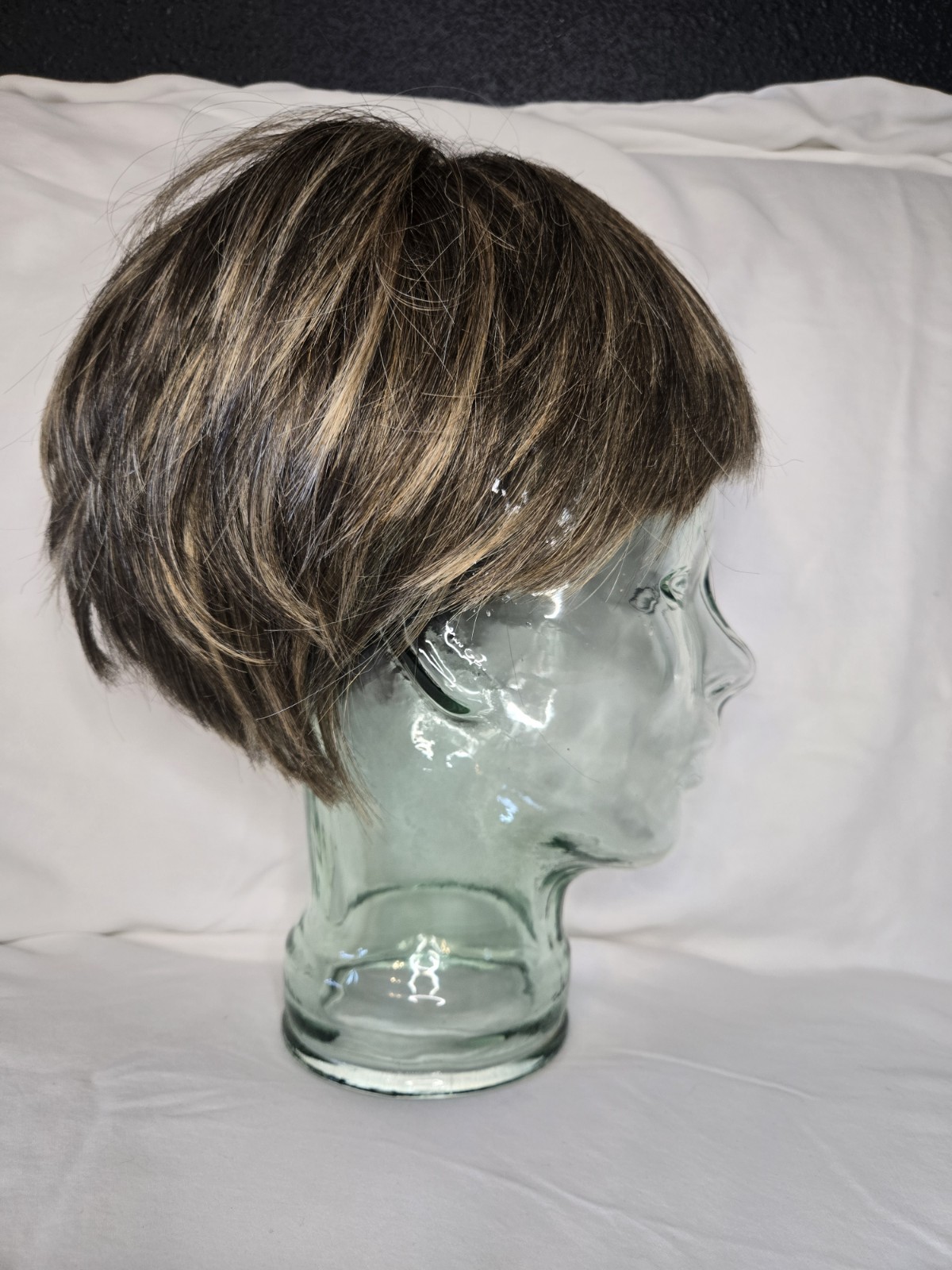 Weft Lace Top Wig Hairpiece Small/medium Adjustable Acrylic Highlights