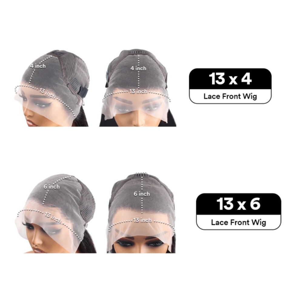 40″ 13×6 HD Lace Frontal Wig, Deep Wave, 150% Density, Preplucked,Brazilian Hair