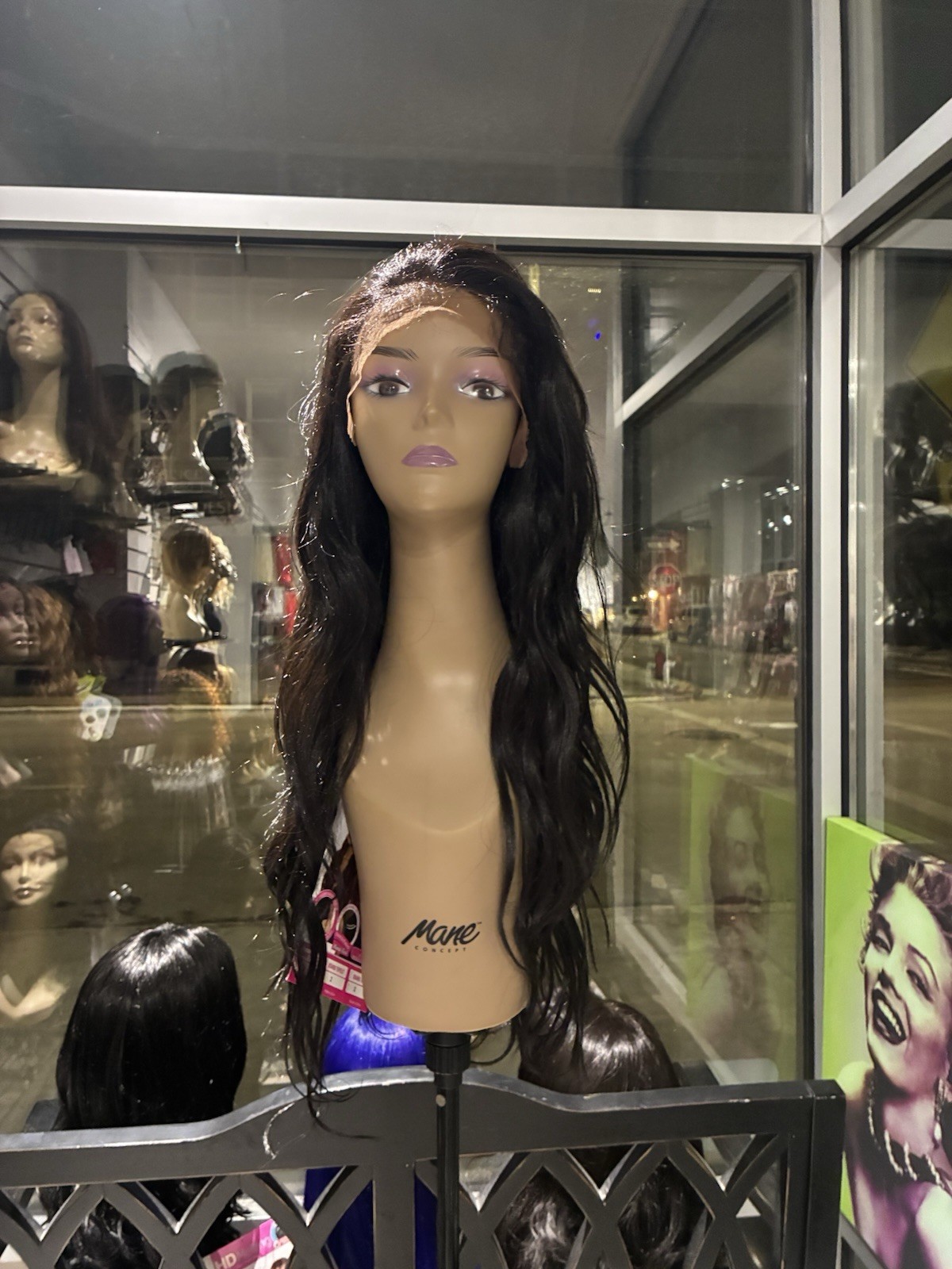 Baby hair Freepart Human Hair Blend Lacefront Wig