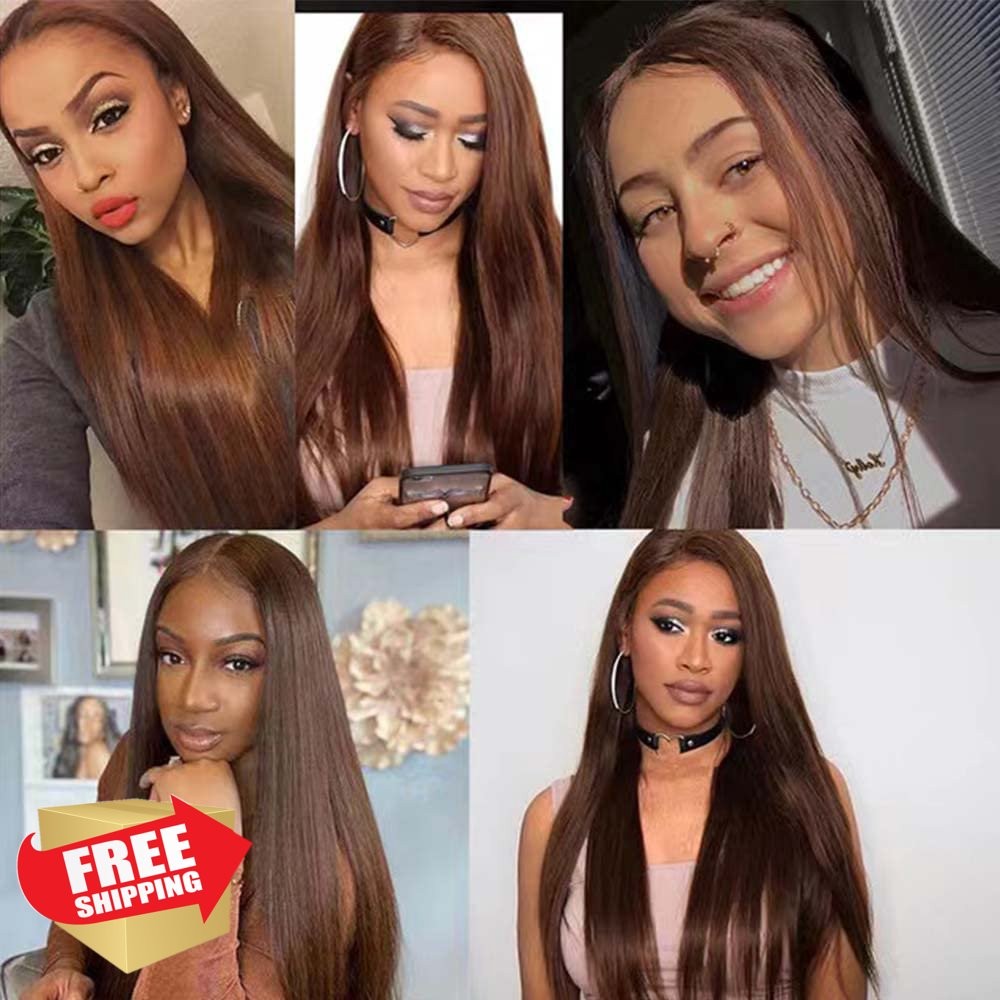 Giginger Straight Hair Bundles 300g 16-20″ Color 30 Light Brown Remy