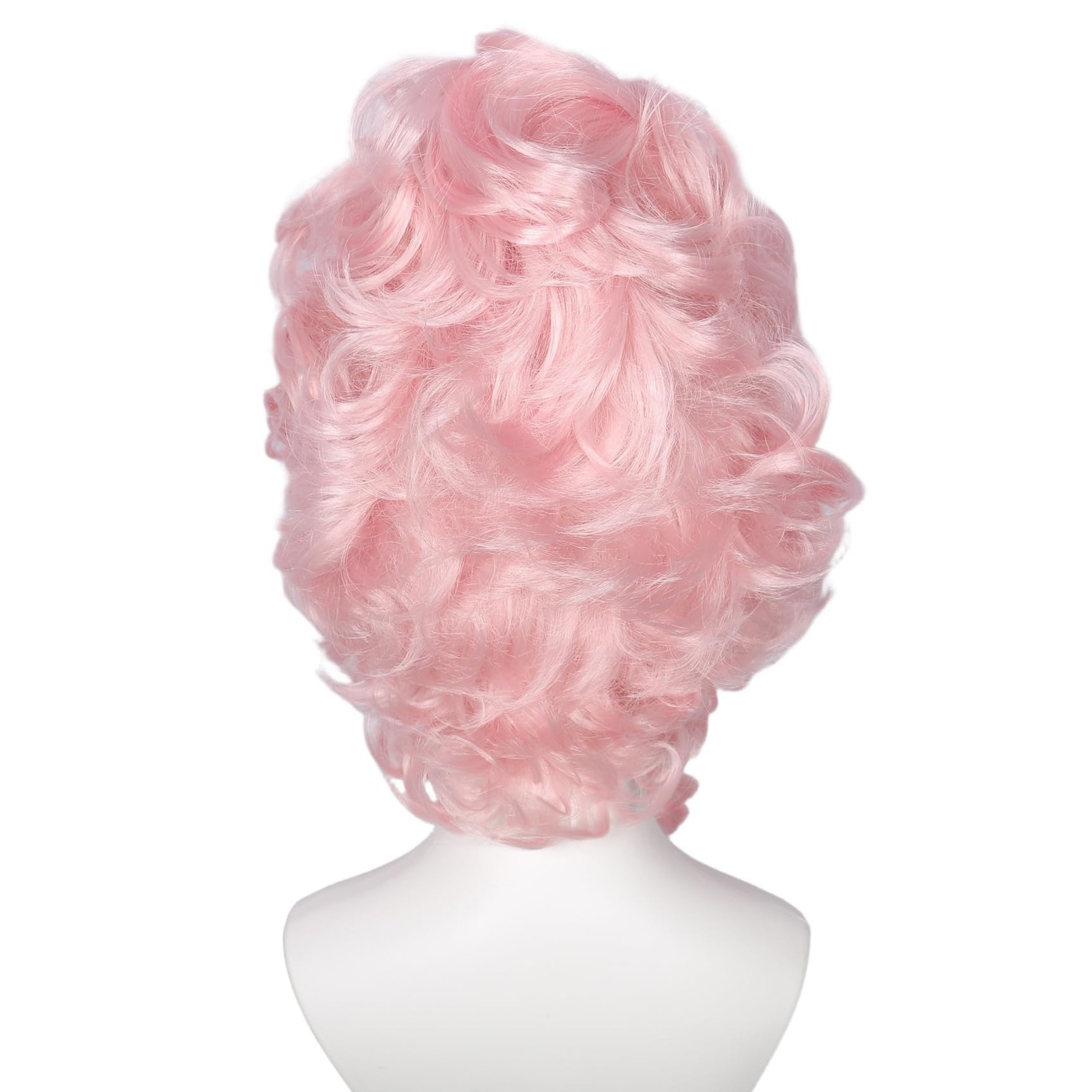 Retro Wig Big Bouffant Beehive Wigs for Women fits 50s 80s Costume (Retro Pink)