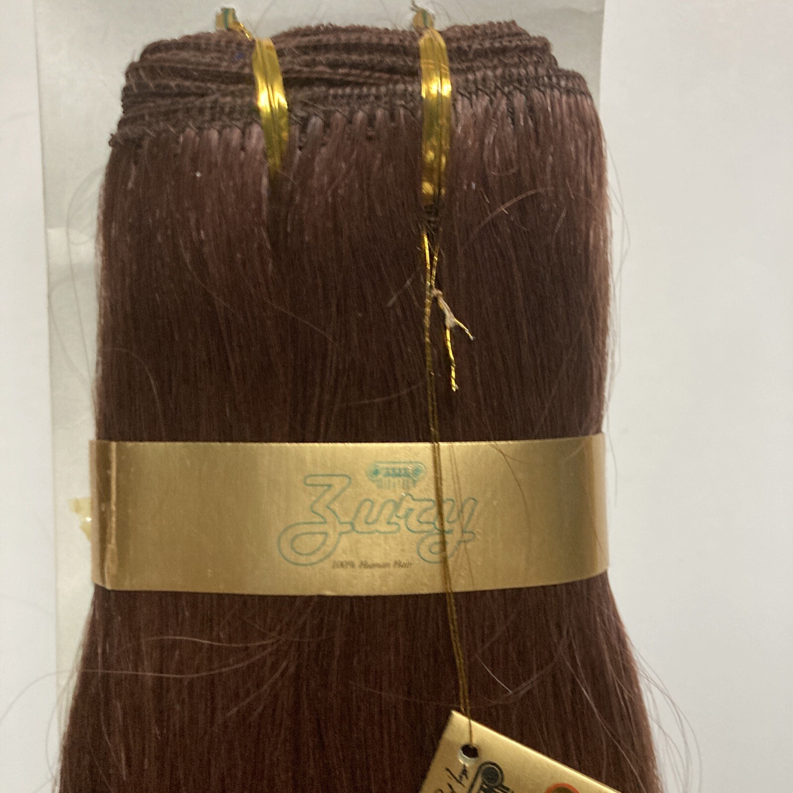 JURY Sew in Weft Hair Extensions 100% Human Hair Tangle free 12″ Color # 33
