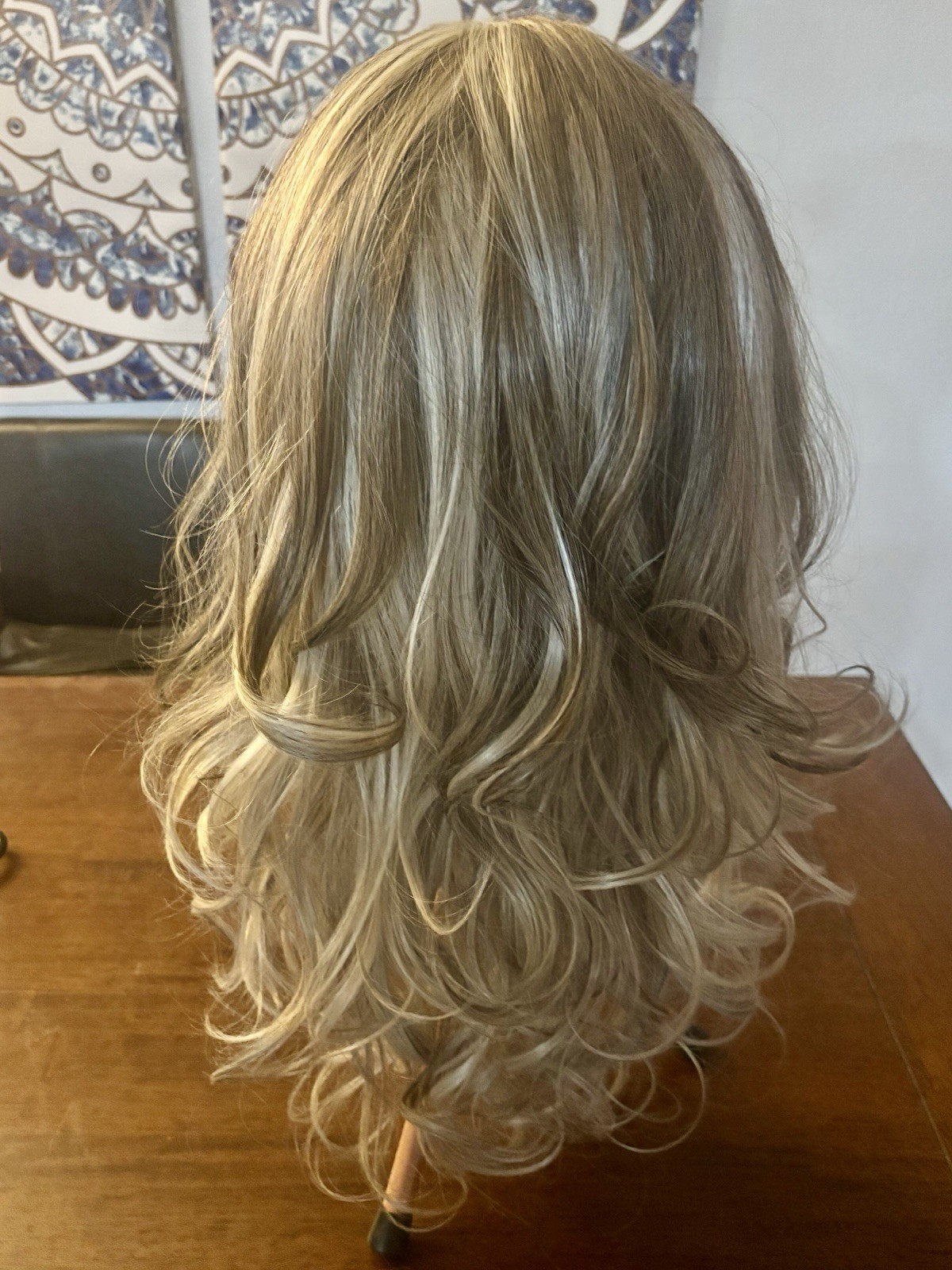 Luxury Free Part Monofilament Synthetic Heat safe Blonde Mix By Chic lifestyle
