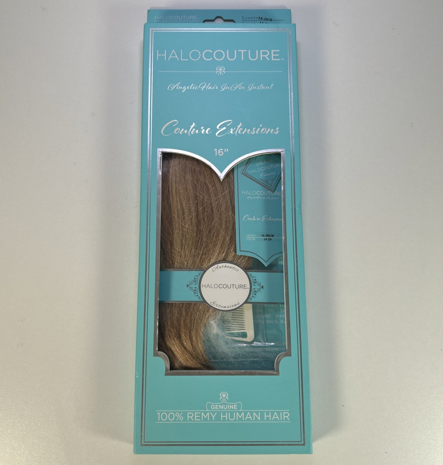 Halo Couture 16 Inch Extension Remy Human Hair Color 14-24 Rare Complete New
