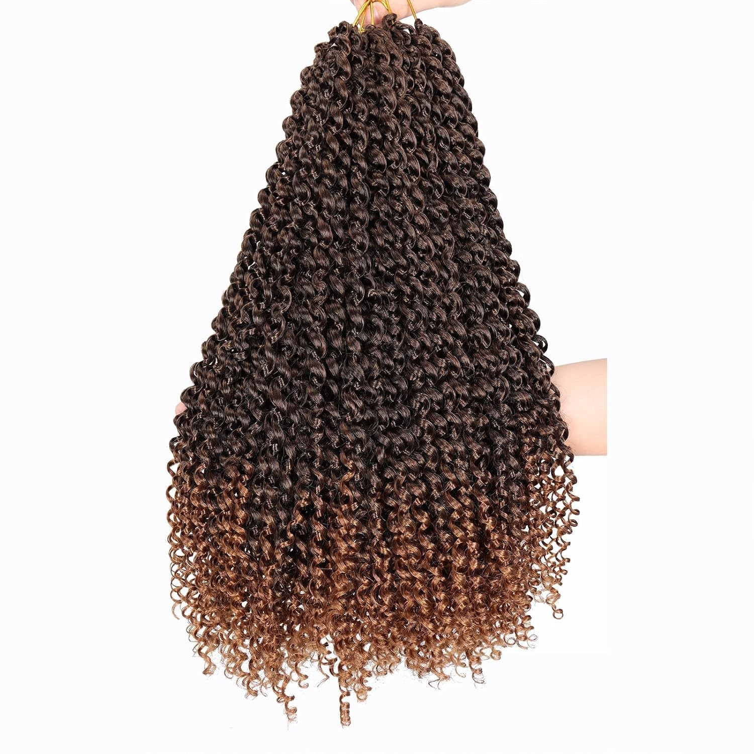 Natural Ombre Brown Passion Twist Hair – 16 Inches, 7 Packs for Easy Styling