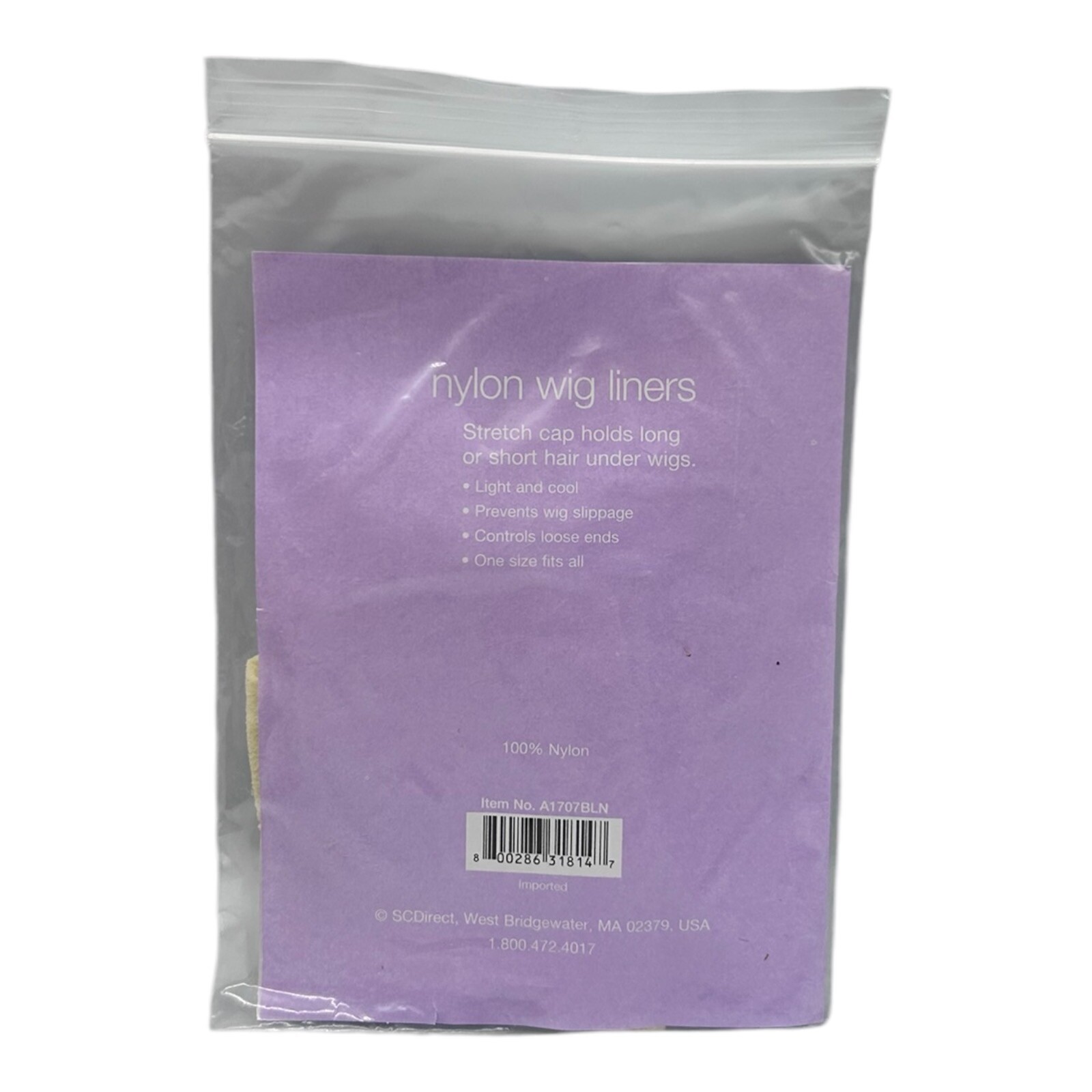 New Nylon Wig Liners 3 Pack – Blonde – Stretch Cap Holds Hair Under Wig NIP