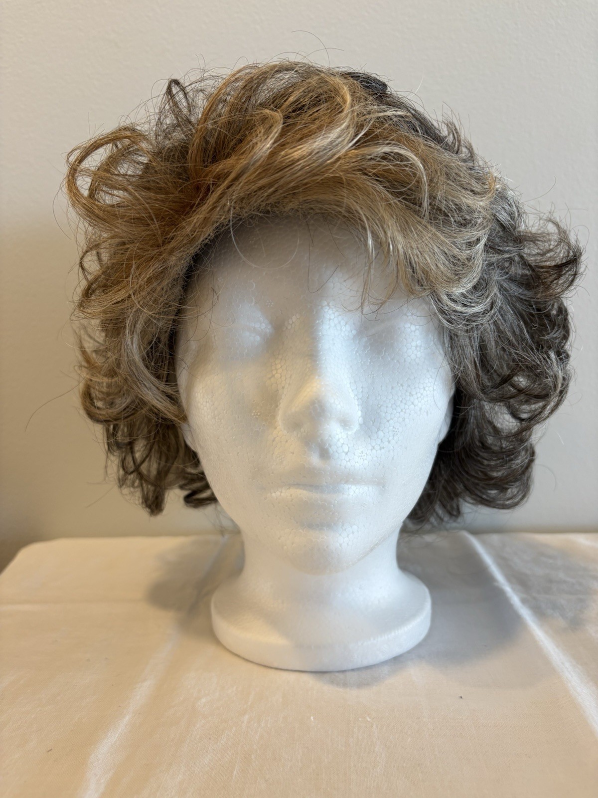TWC The Wig Authority Fashion Club Designs RUBY Wig Blond Highlights Brown Sz L
