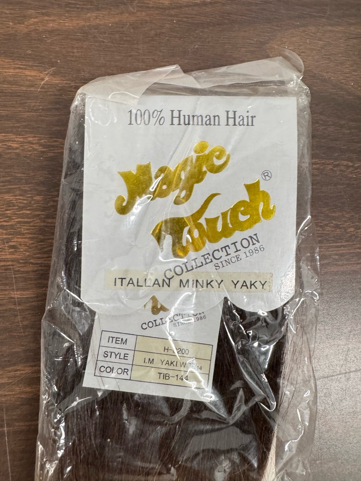🆕 Magic Touch 100% Human Hair Italian Minky Yaky Weave 12/14” T1B-144
