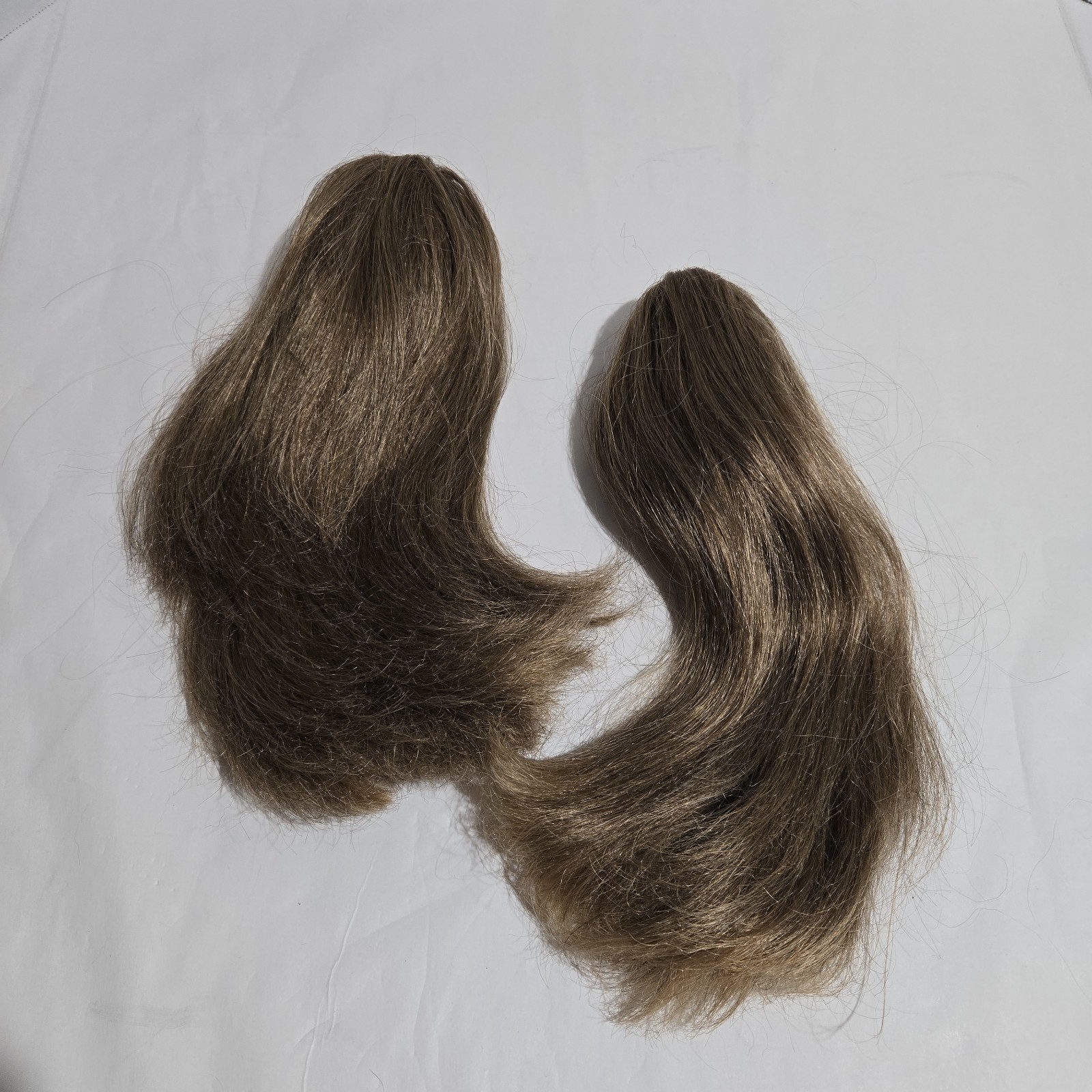 Set of 2 Mona Liza Claw Clip Pony Tail Hair Extension Medium Brown 12″ Clip On