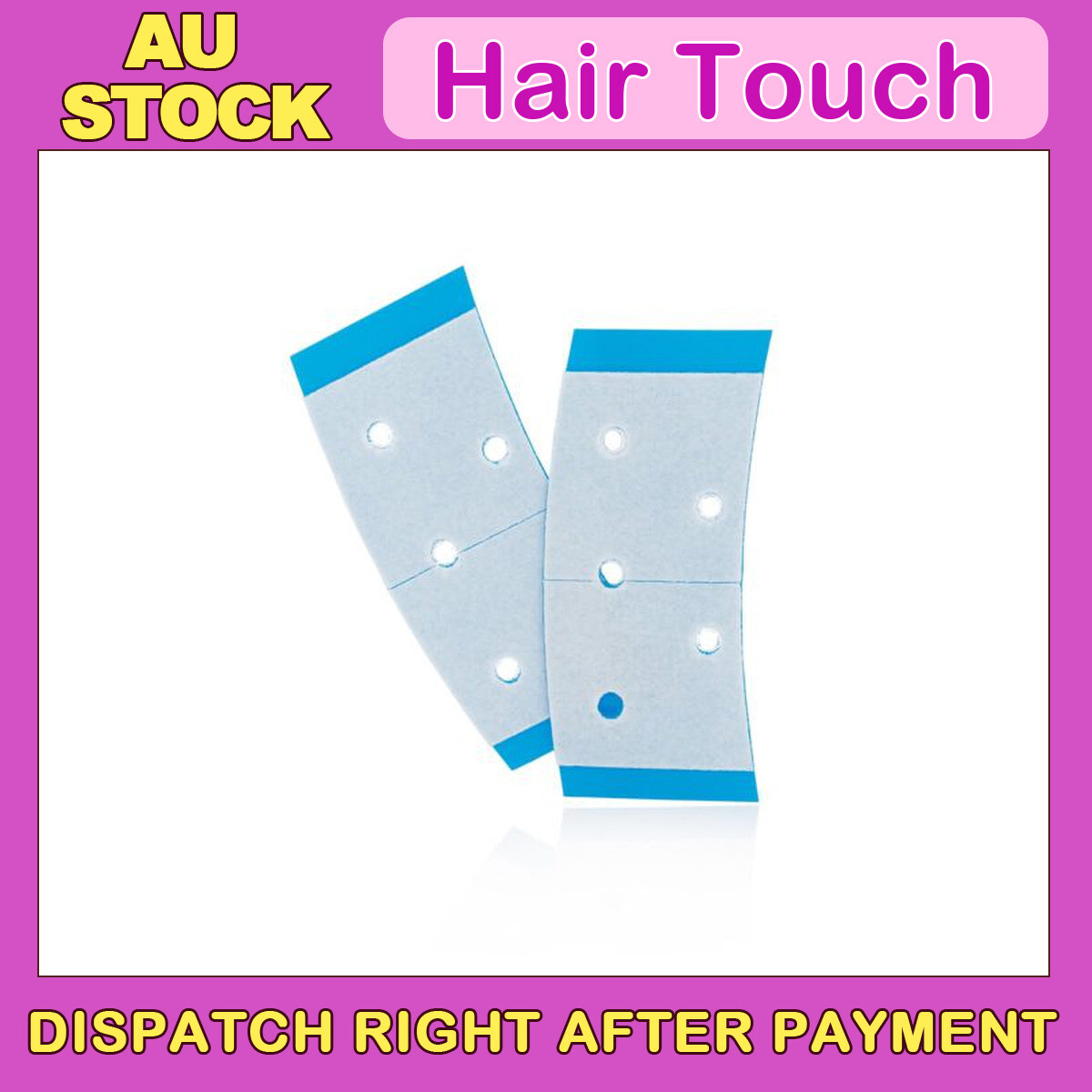 36PC/BAG Walker Tape Extenda-Bond Plus 3/4″ X 1 1/2″ Blue Minis Hair Extension