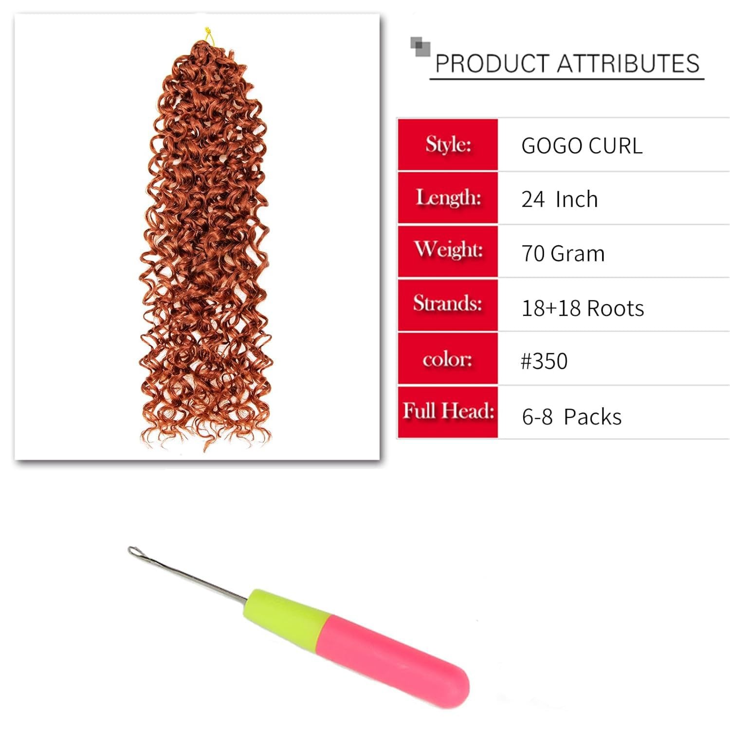 8 Packs Curly Crochet Hair GoGo Curl Crochet hair for Black Deep Wave Braidin…
