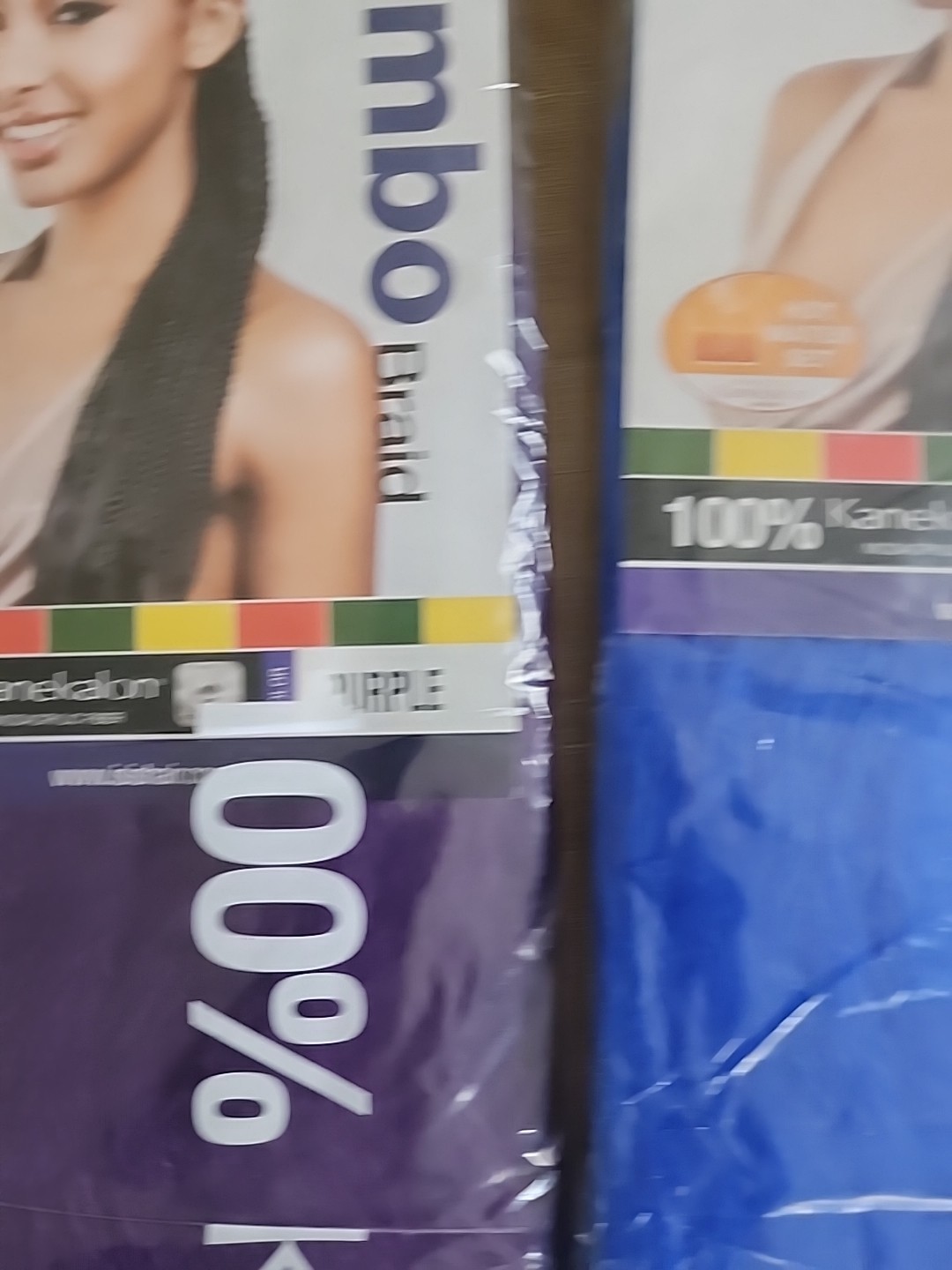 Jumbo Braid Synthetic Braid 100% Kanekalon48″ 3purple 2 Blue Hair Afri Naptural