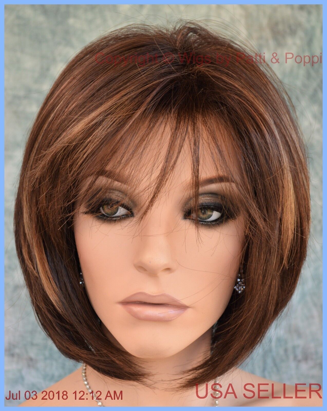 “CAMERON” RENE OF PARIS HI FASHION WIG COFFEE LATTE CLASSY BOB STYLE