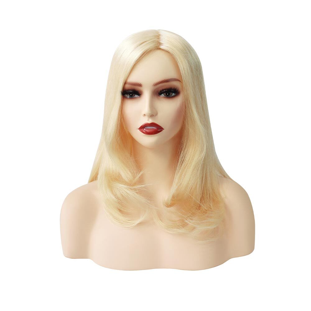 Silk Top Wig For Women with 1/8″ Folded Lace and 1″ Poly Coating in Front