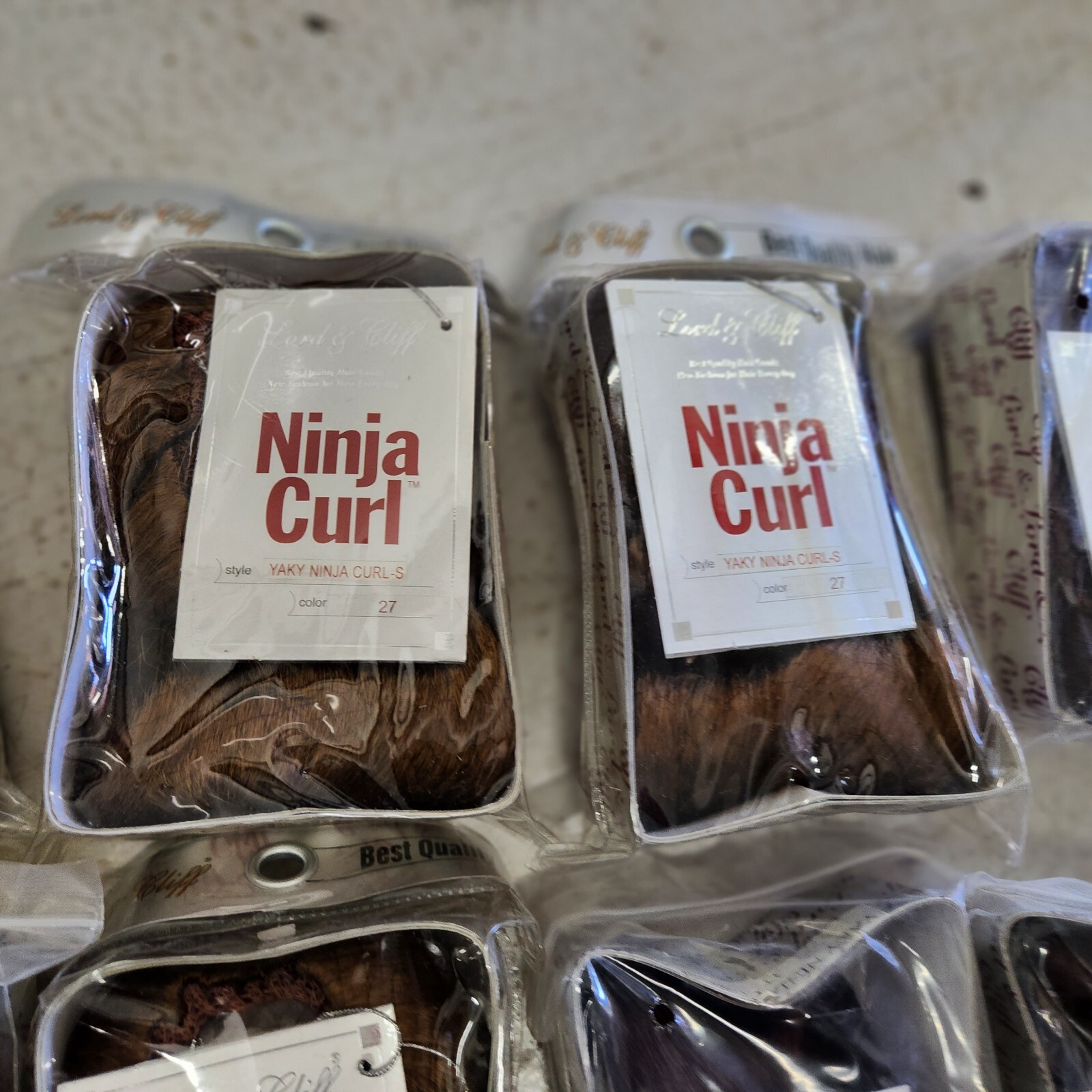 Wholesale Lot 10 LORD & CLIFF Yaky Ninja Curl Hair Extensions Draw String