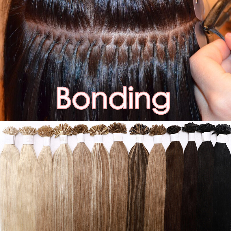 Nail U Tip 100% Real Human Hair Extensions Pre Bonded Keratin Fusion Thick 150g+