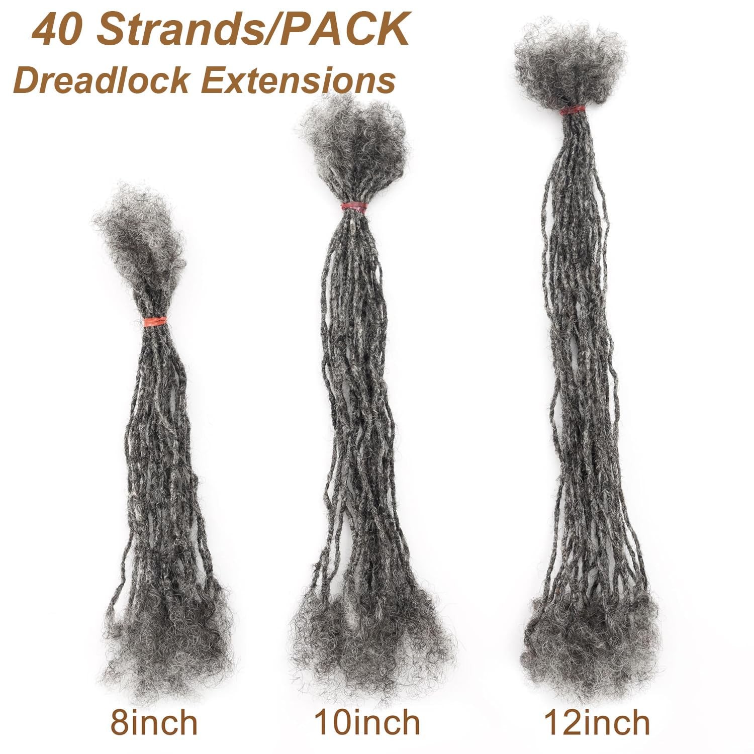 Ev&Et Sister Locs Extesnions Human Hair 0.2Cm 40 Strands Thickness Micro Locs