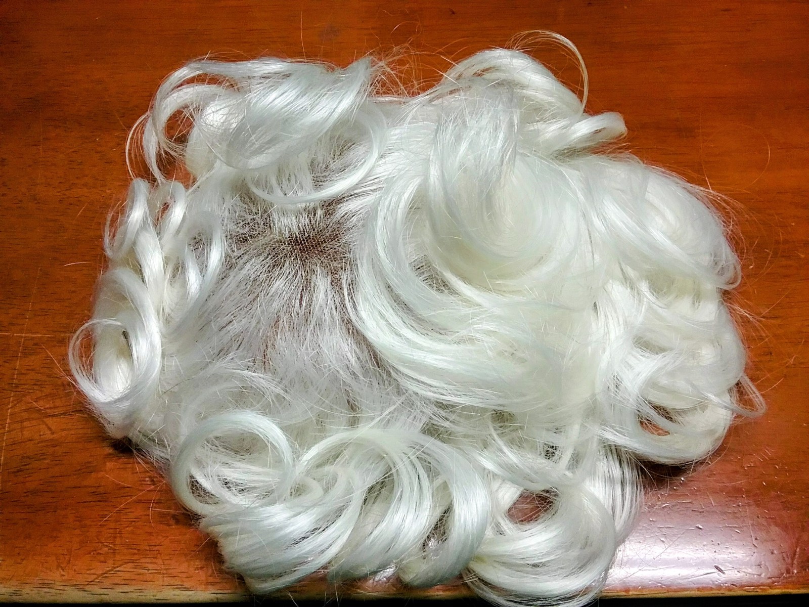 High-quality Synthetic Handmade 7 By 9 1/2 Size Toupee Hair Unit Color White #60
