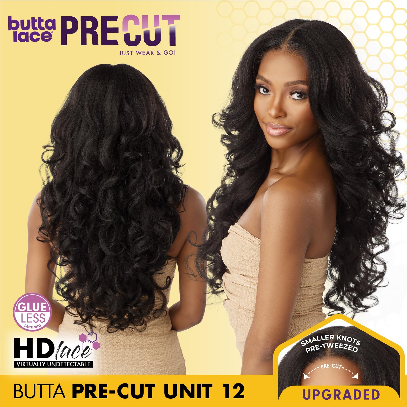 Sensationnel Butta Lace Precut Wigs – Unit 12 Glueless Extra Wide 5 Inch Deep Pa