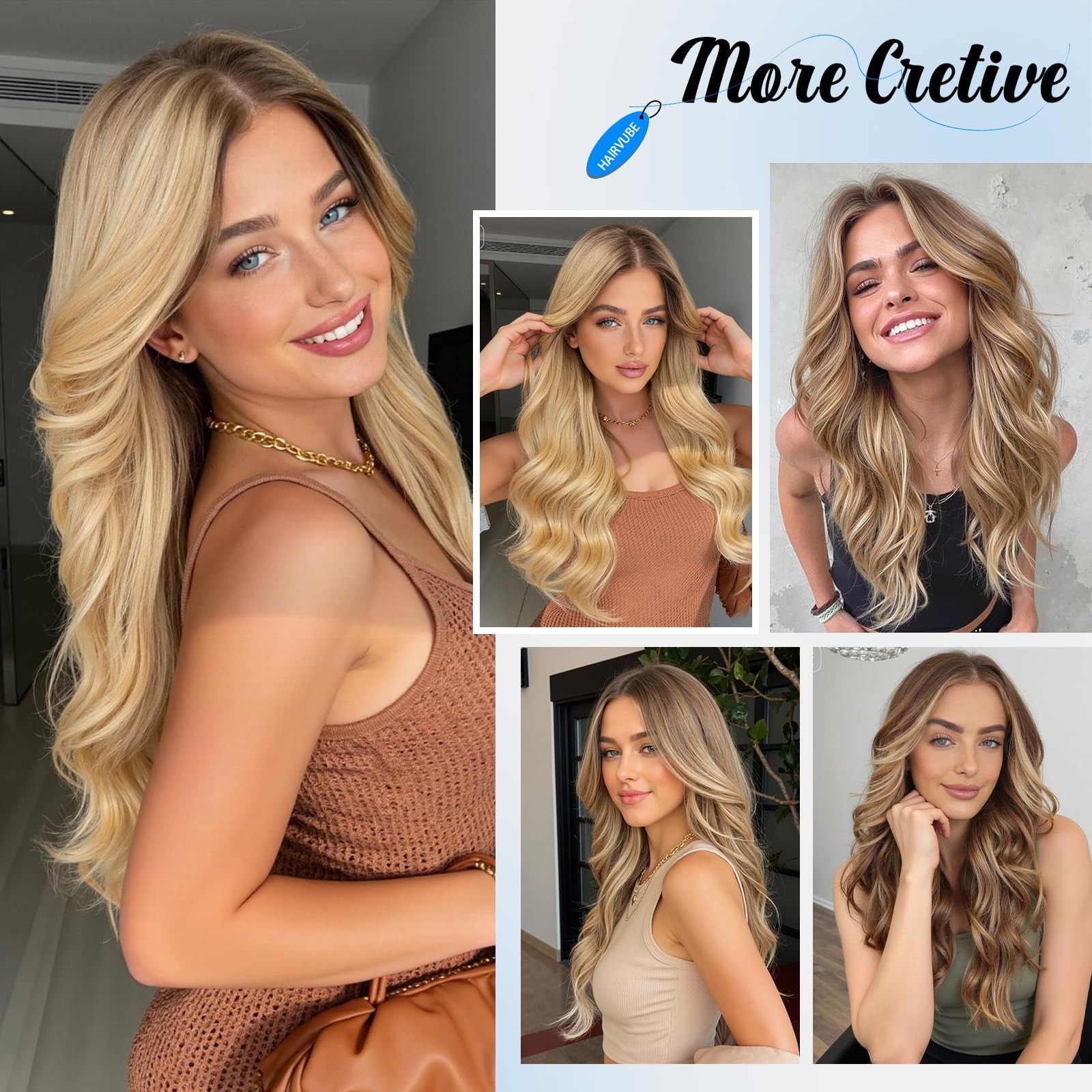 Haircube 136 Glueless Lace Front Wavy Wig 26 Inch Lace Synthetic Wigs For Women