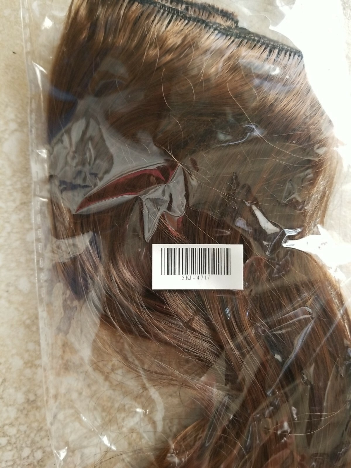 Brown mix color One Piece Hair Extension 3/4 Full Head Clip (Synthetic)