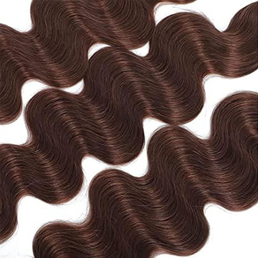 Labamiya Body Wave Human Hair Bundles Chocolate Brown 14 16 18 Inch Color 4