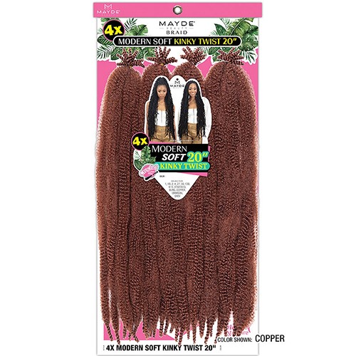 Mayde 4X Modern Soft Kinky Twist 20″