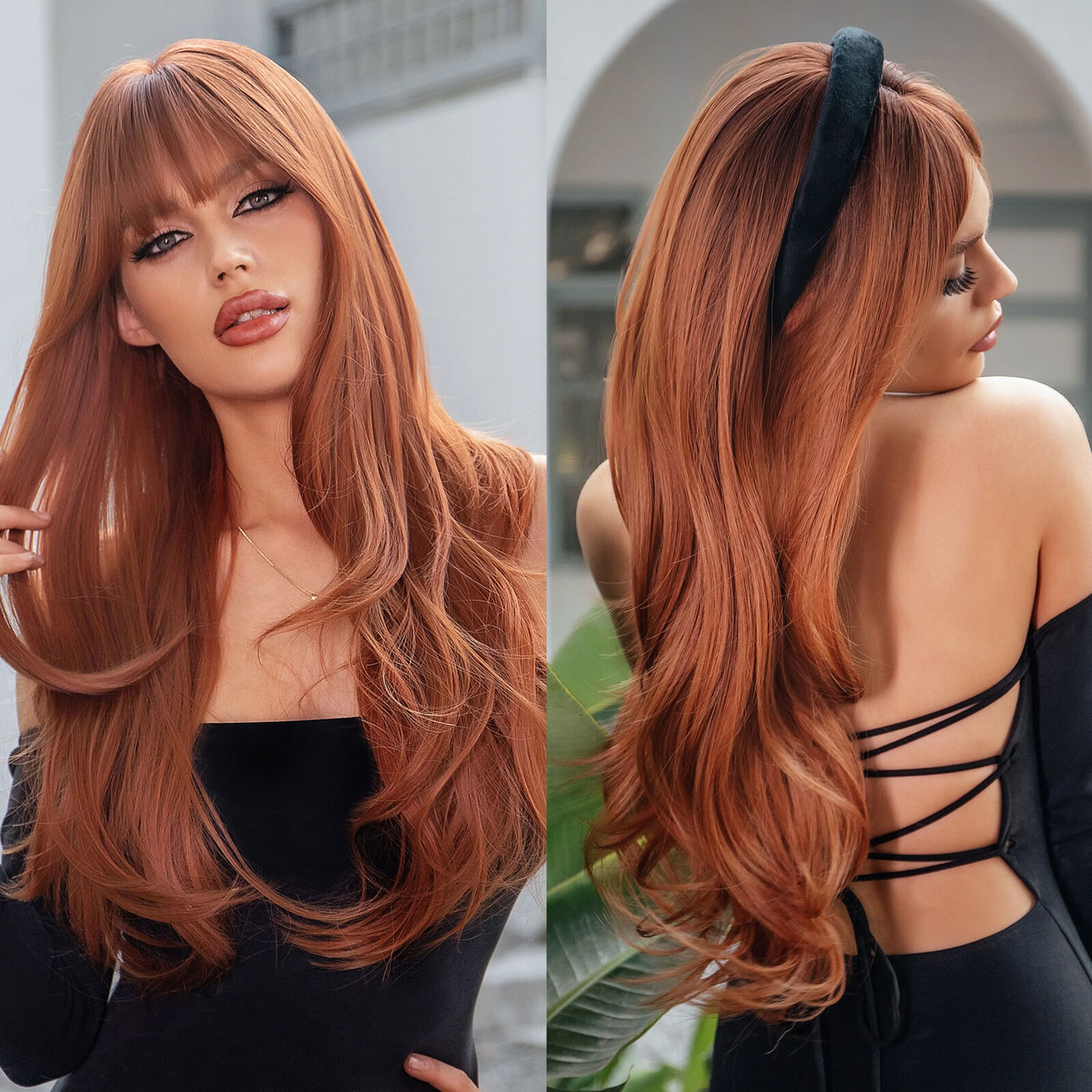Long Body Wave Synthetic Hair Wigs for Women Fashion Cosplay Party Hair Wig