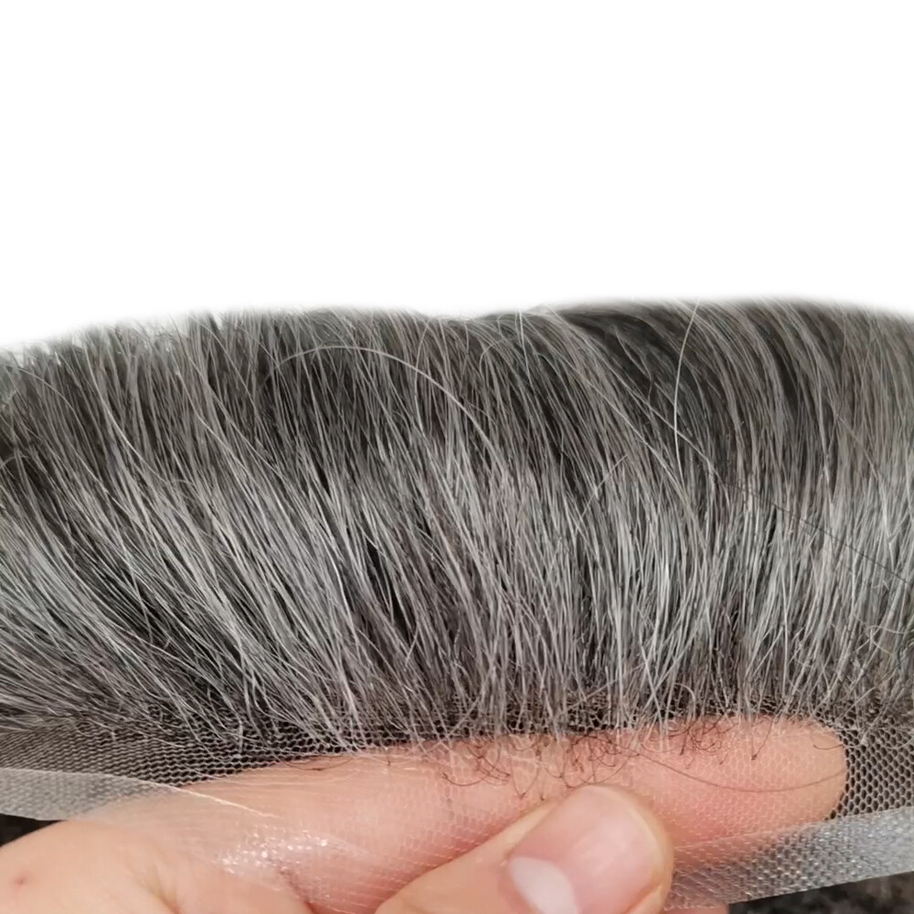 Mens Toupee Hairpiece Full French LACE Basement Wig Human Hair Replacemen System