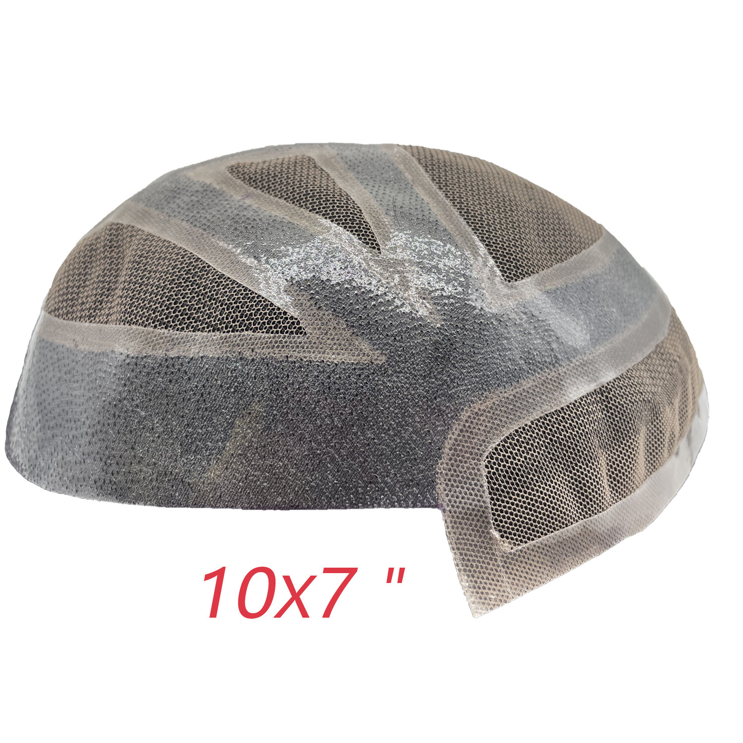 N.L.W Toupee for mens human hair lace with around pu hair pieces natural black