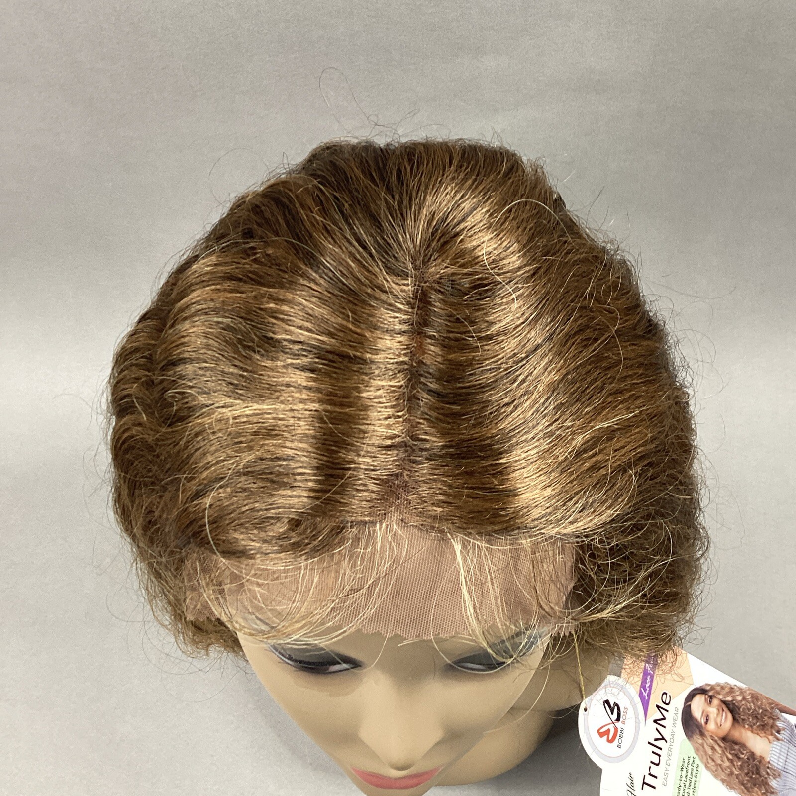 MLF422 Enid Wavy #T1B/27 Off Black Honey Blonde Part Synthetic Lace Front Wig