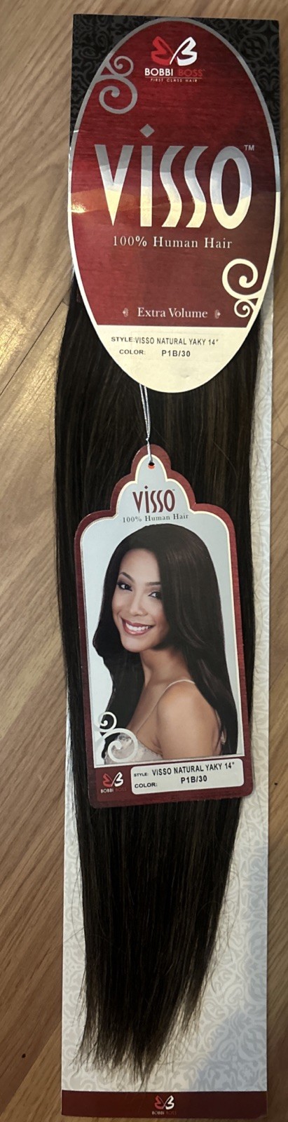 100% Human Hair Extension. 14”inch. Color #1B/30. 1 Pack For $40