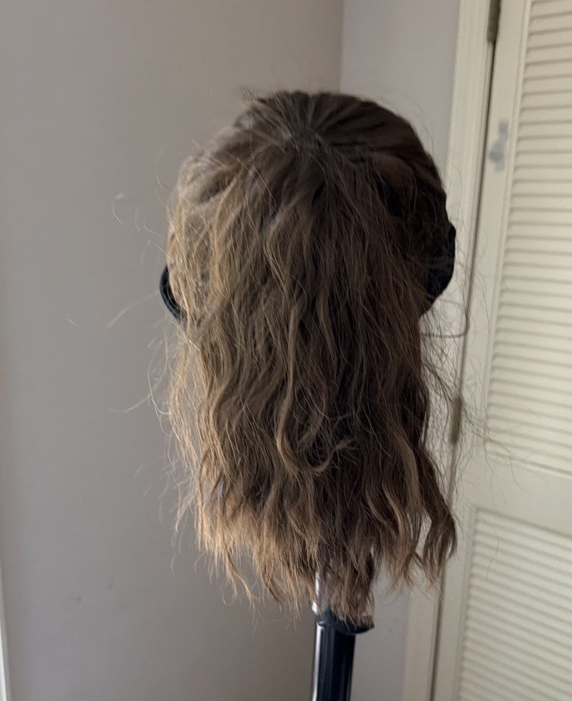 Baseball Cap with Hair: Brown Ponytail Black Hat Hair Freedom