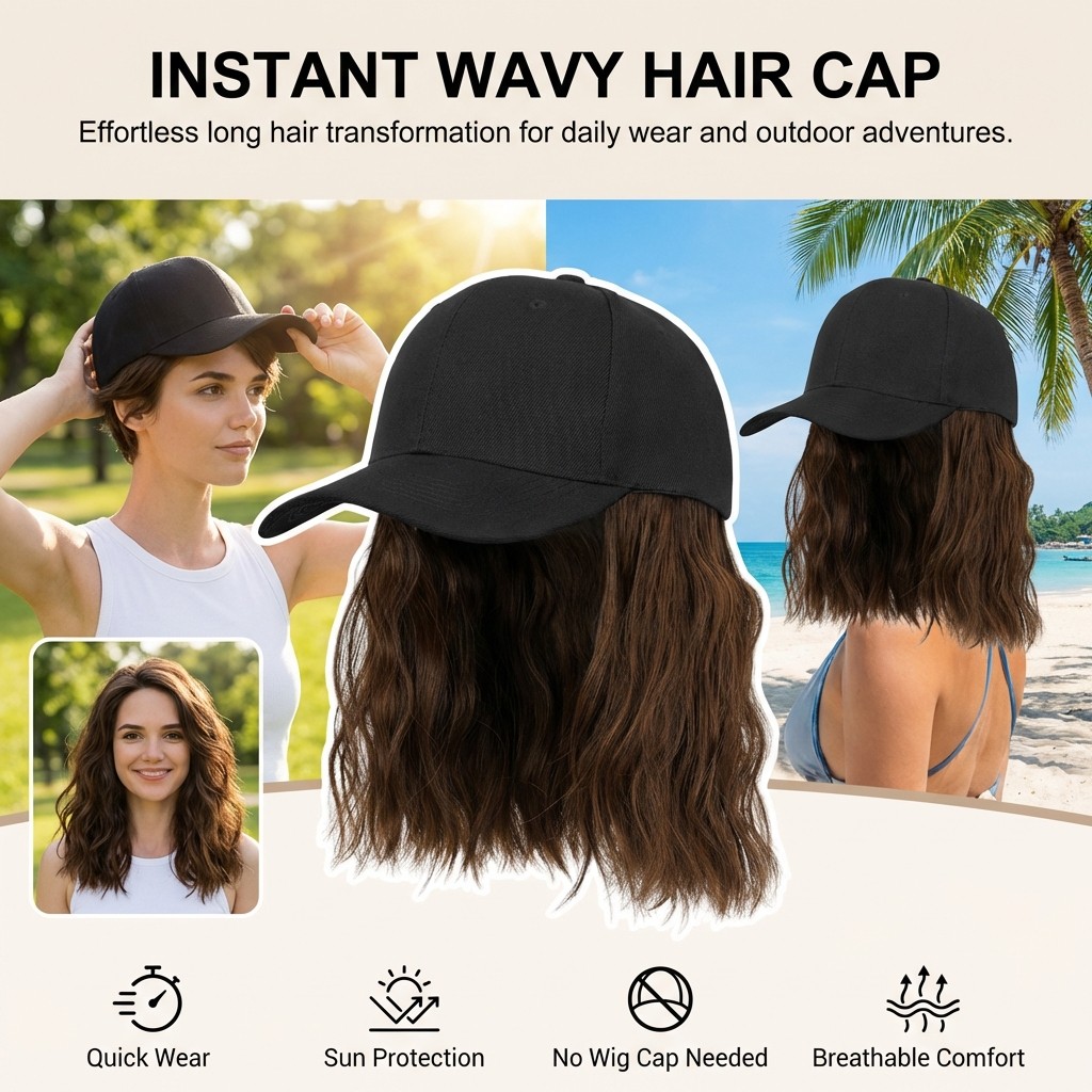 Women’s Short Curly Bob Hair Wig with Capless Construction Natural Volume Look