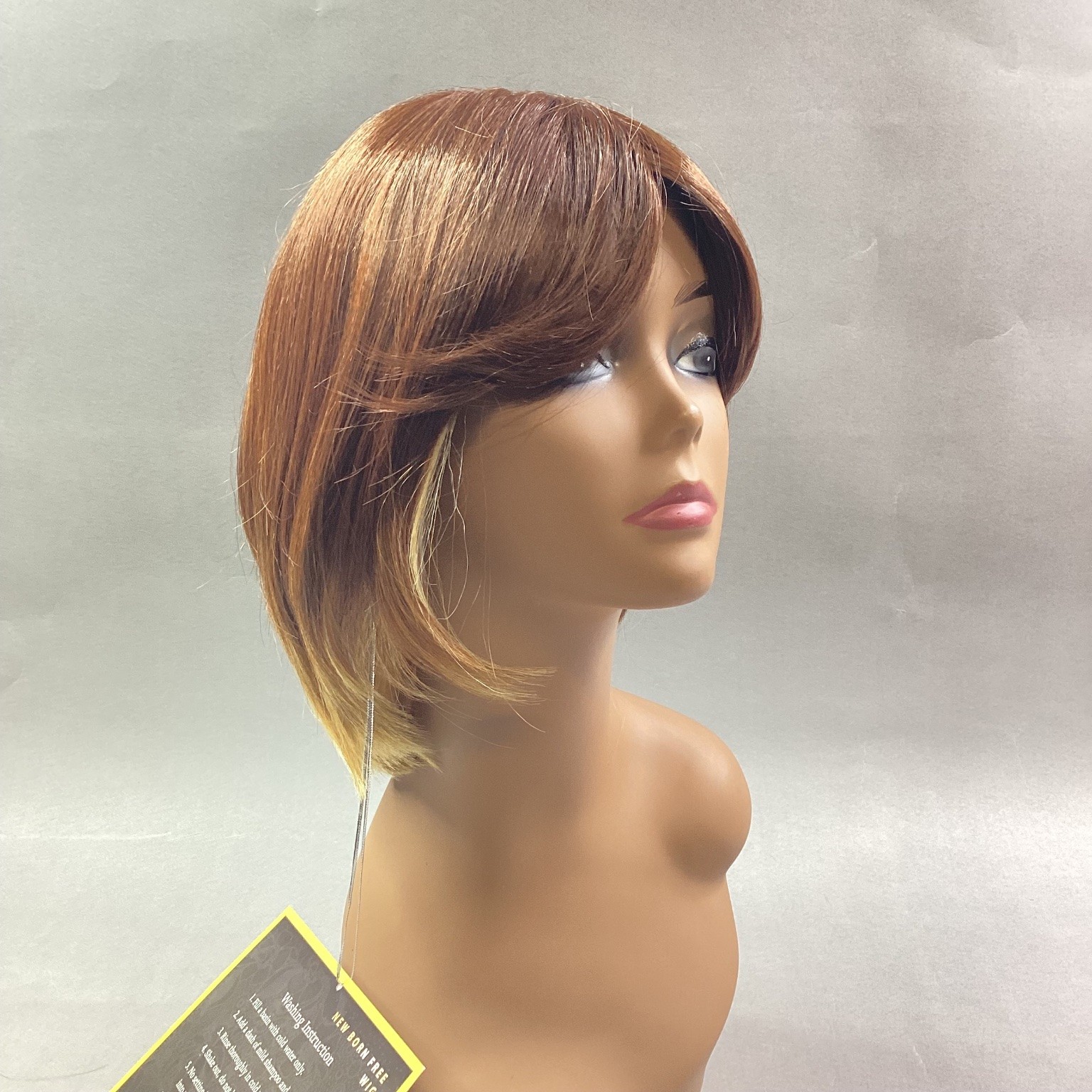 New Born Free Touch TU08 Wig 8″ Straight Bob TX/HONEY Ombre