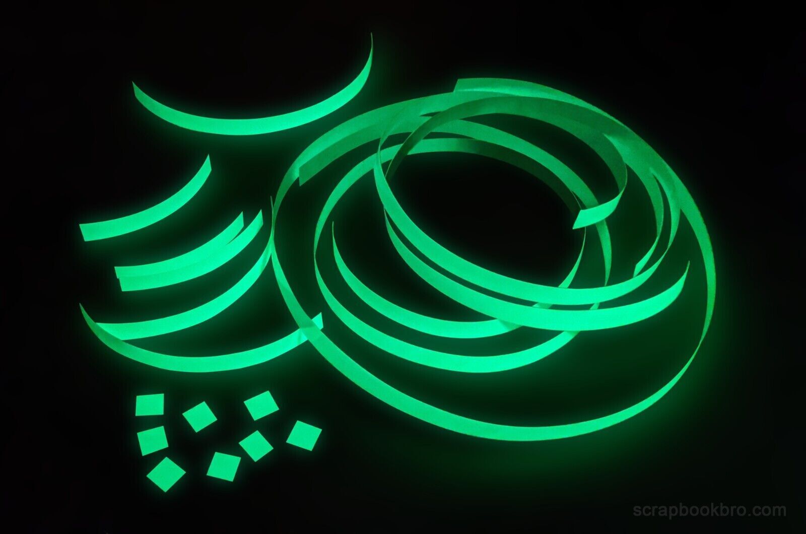 10mm x 3m Luminous Fluorescent Tape Glow In The Dark Night Self-adhesive Safety