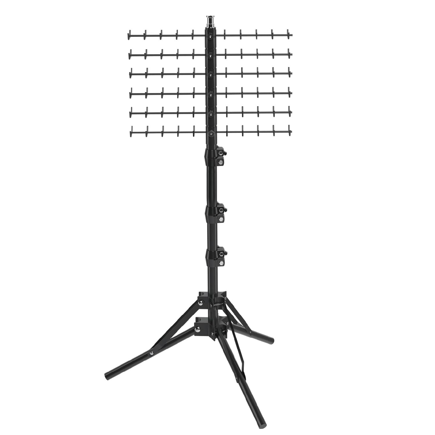 Braiding Hair Rack 120 Hooks Adjustable Tripod Stand 16-62 Inch, Metal Hair Brai