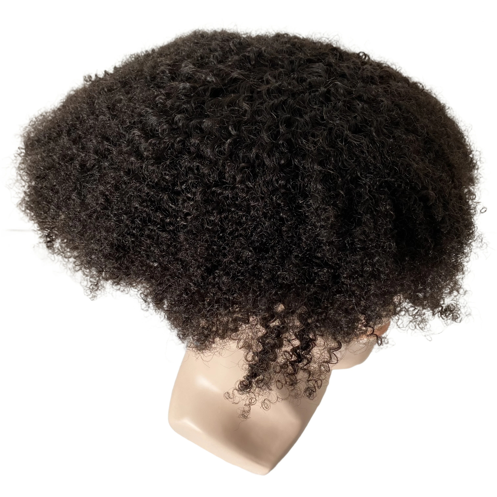 Root 6mm Wave Unit Human Hair Mono Toupee for Black Men