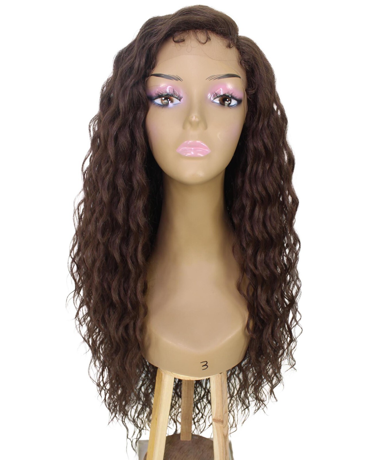 LUXLUXE Shanice Wavy Trendy 30 in Long Lace Front Cap Wig, Heat Resistant Fibers