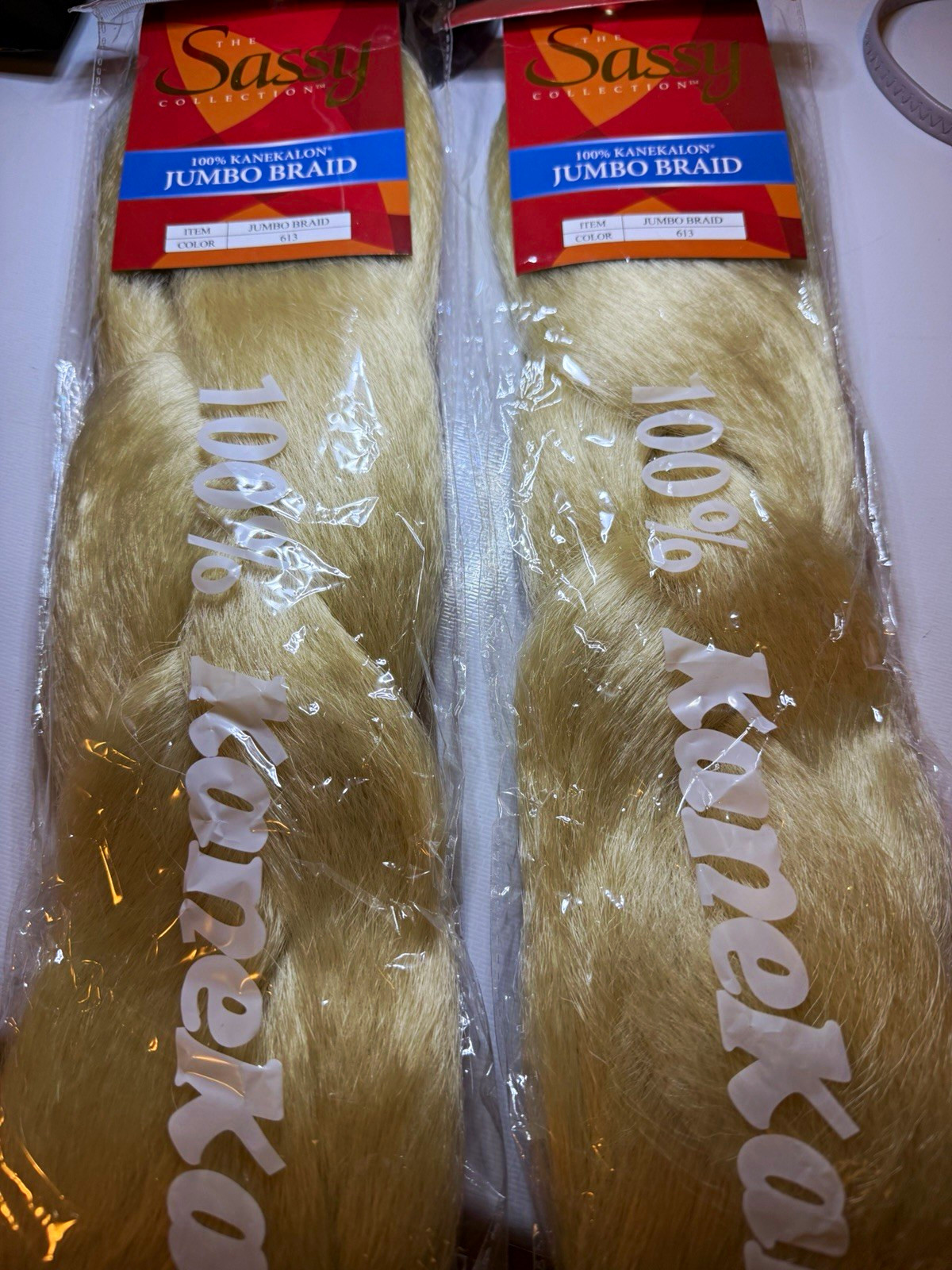 The Sassy Collection 100% Kanekalon Jumbo Braid Synthetic Hair 613 Light Blond