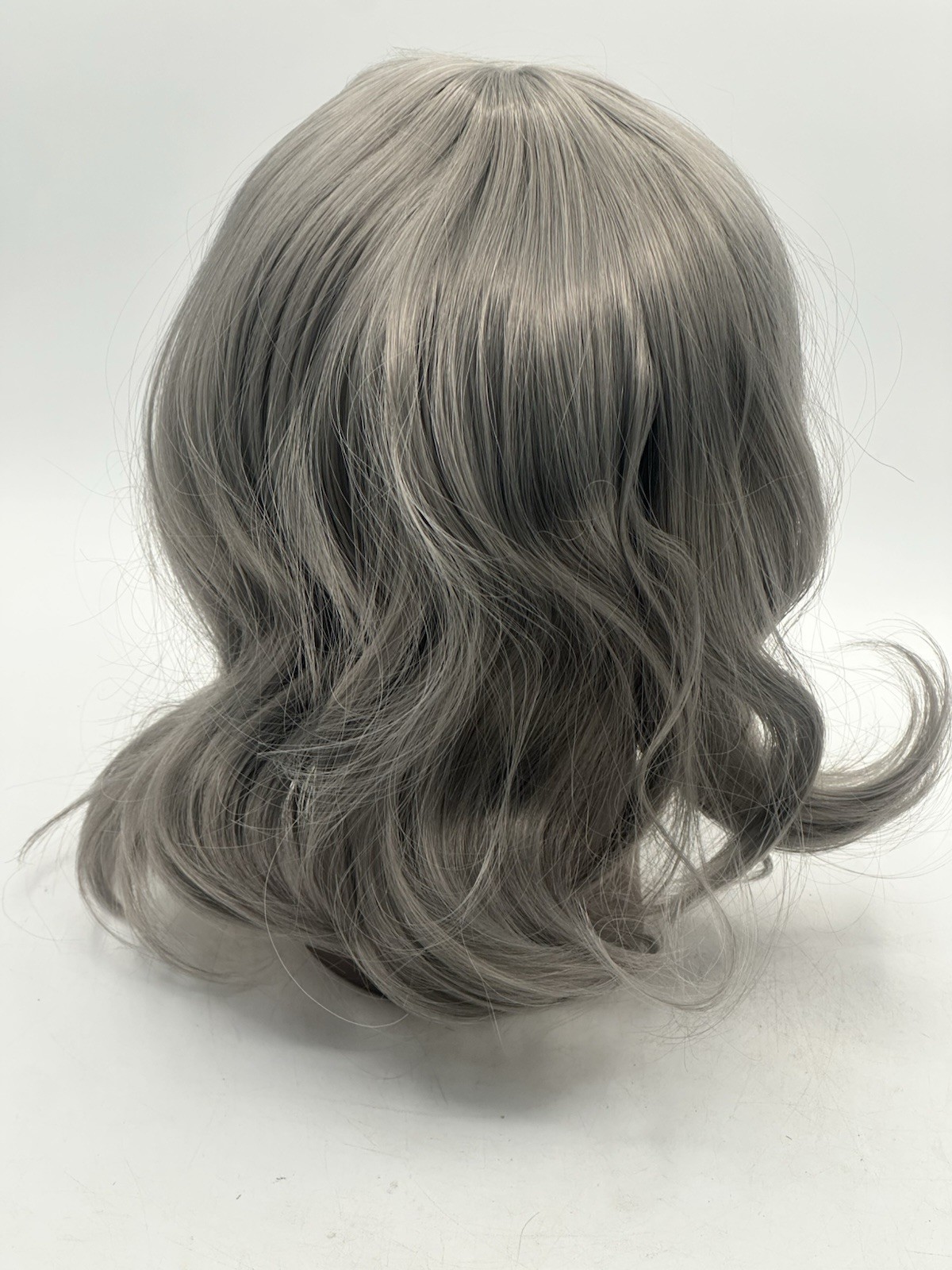 Crown Topper Wig Piece 13” From Part Blonde Gray Color