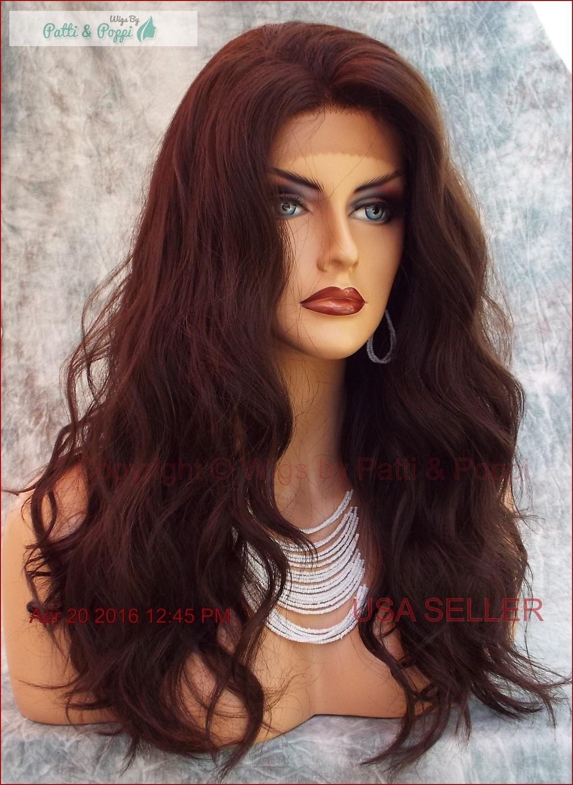 LACE FRONT HAND TIED HEAT FRIENDLY EXQUISITE SENSUAL CLR #4 WIG USA SELLER *482