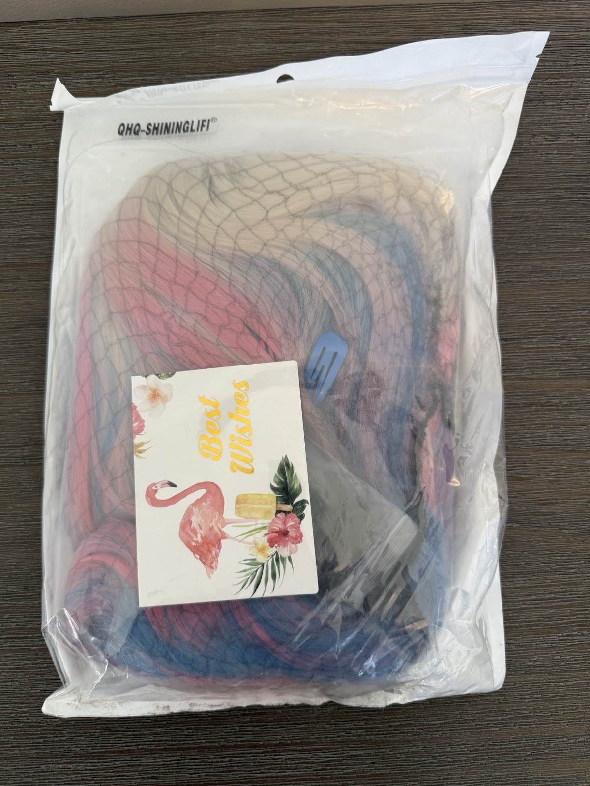 Pink Blue Wig Short Wavy Wig Cosplays New Sealed