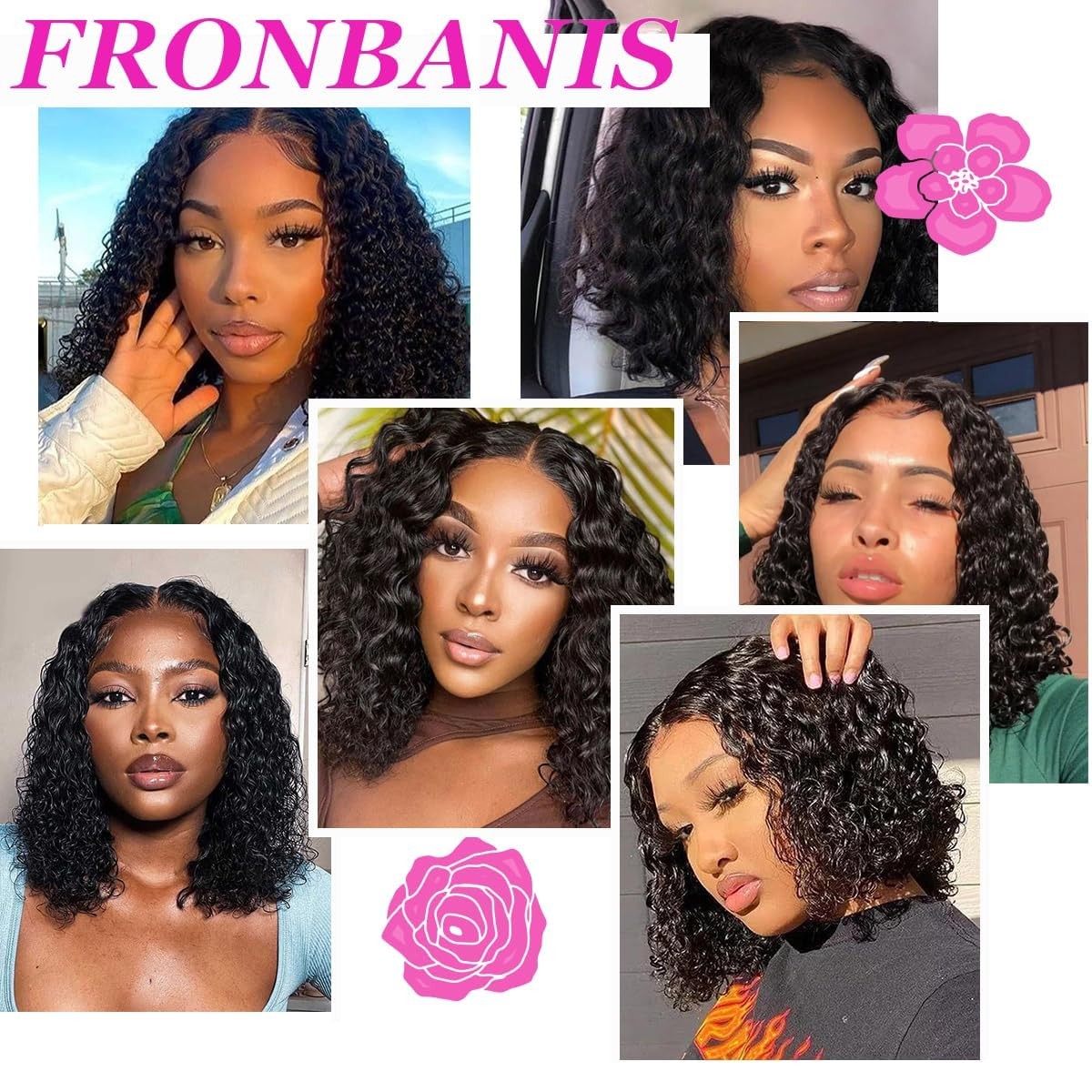 Fronbanis Wear And Go Glueless Wig Bob Wig Human Hair Glueless Wigs Human Hair