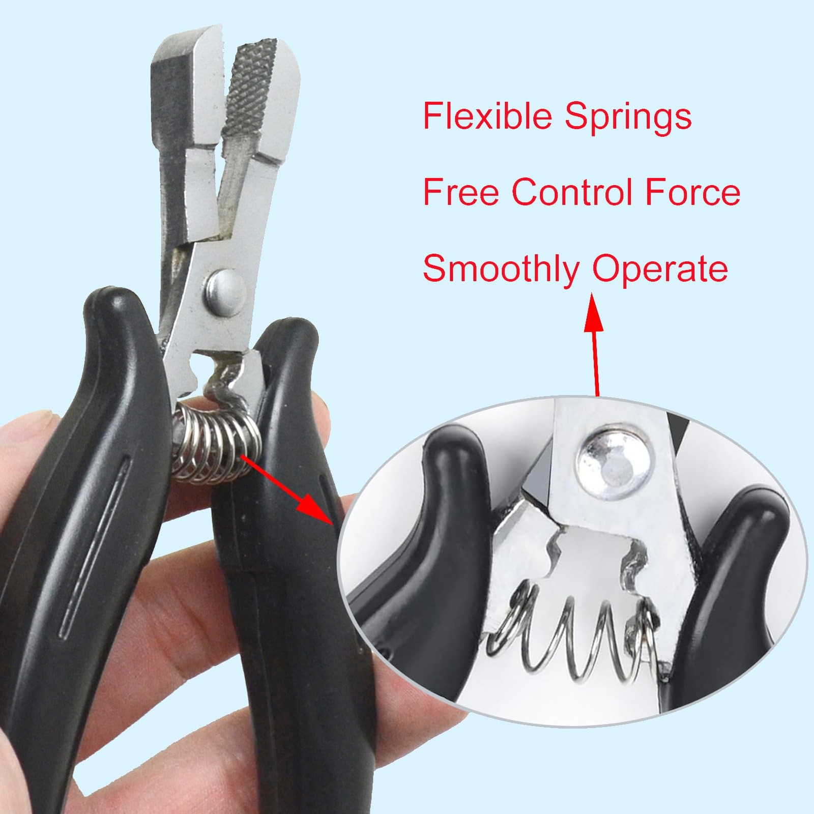 Fusion Bond Crusher Tool for Keratin Hair Extensions Pliers for Micro Rings B…