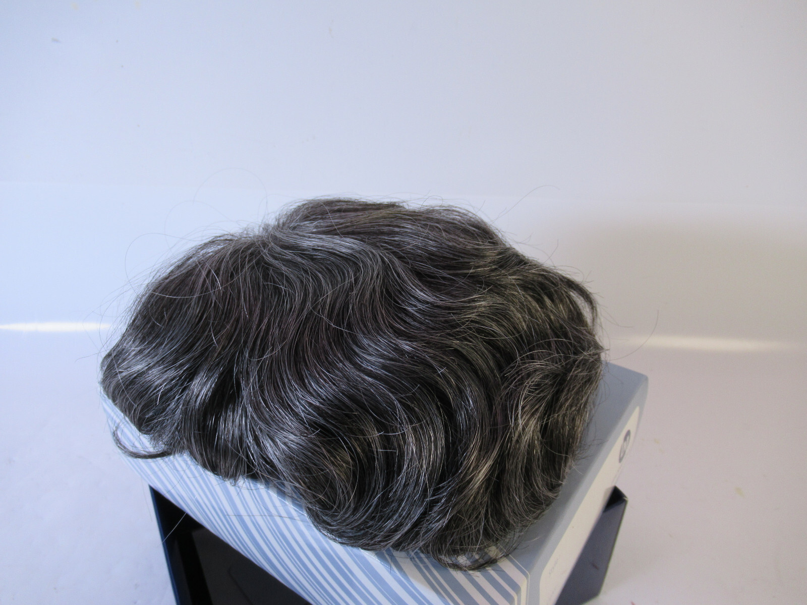 Leading Man CONRAD Mens Toupee Poly Skin Base Implanted Hand-Tied Hairpiece