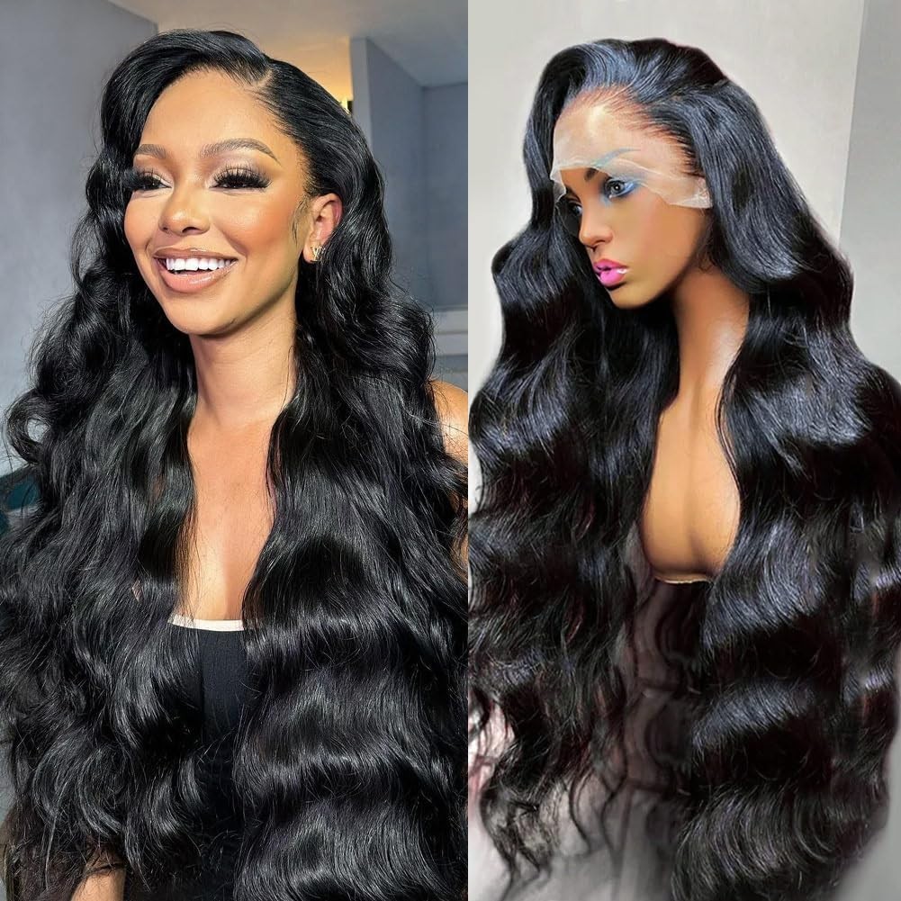 Ossilee 18 Inch Body Wave 360 HD Lace Front Wig Human Hair 180 Density Bleached