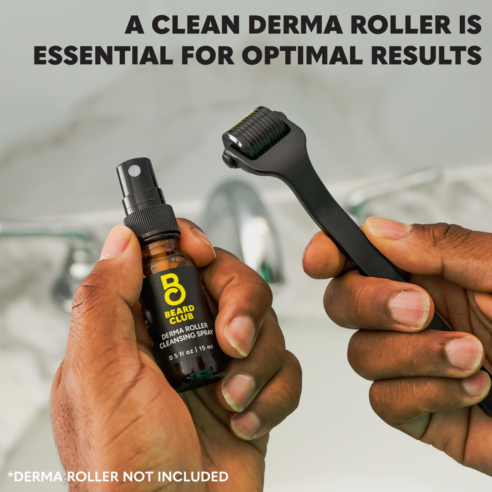 Derma Roller Cleansing Spray – Clean and Prolong Derma Roller Life – 0.5oz