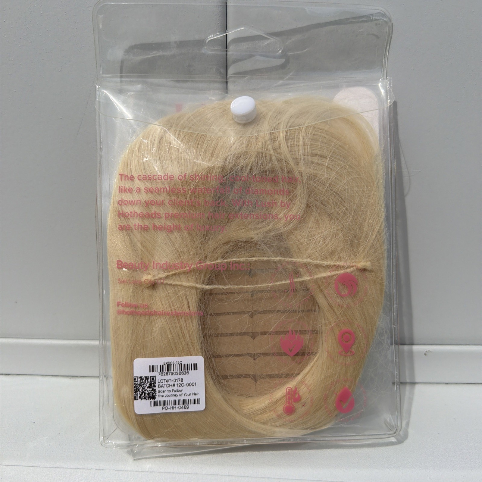 Hotheads Tape In Extensions LUSH Originals 16” 20 Pieces Topaz #60C Blonde NEW